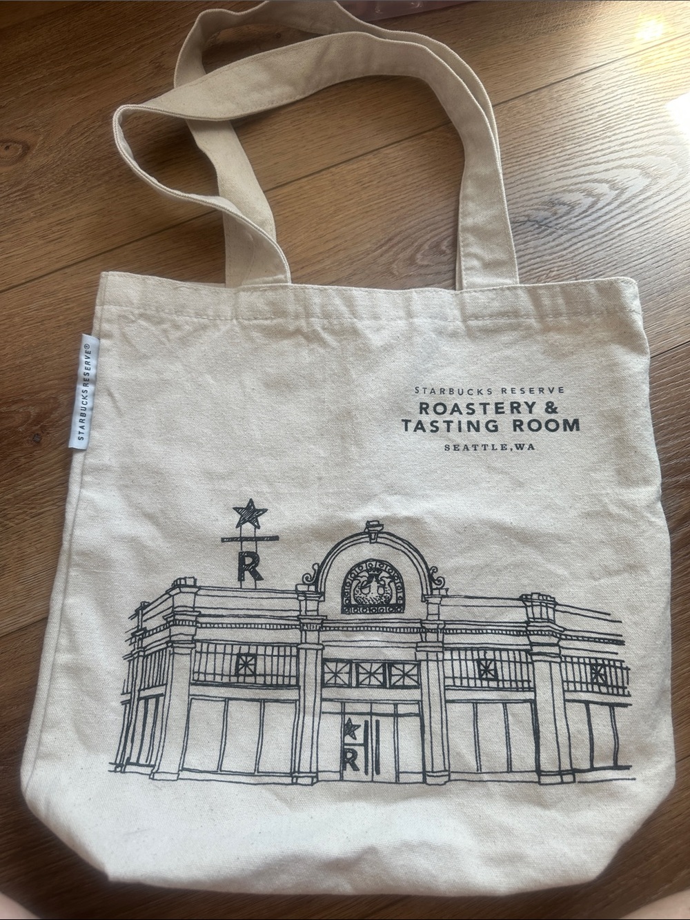 Starbucks Reserve Roastery & Tasting Room tote bag from original Roastery in WA
